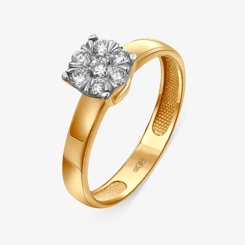 Кольцо золотое с бриллиантами