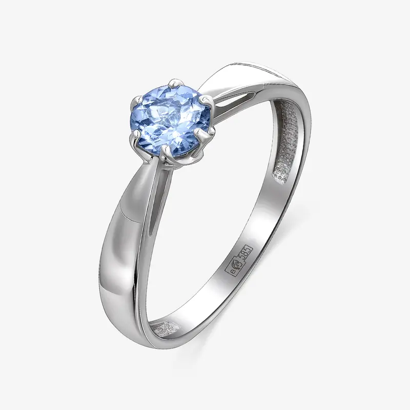 Кольцо золотое с танзанитом