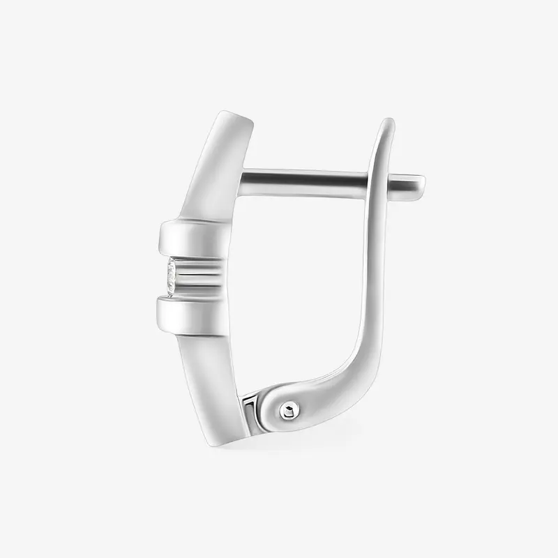 Серьги золотые с бриллиантом