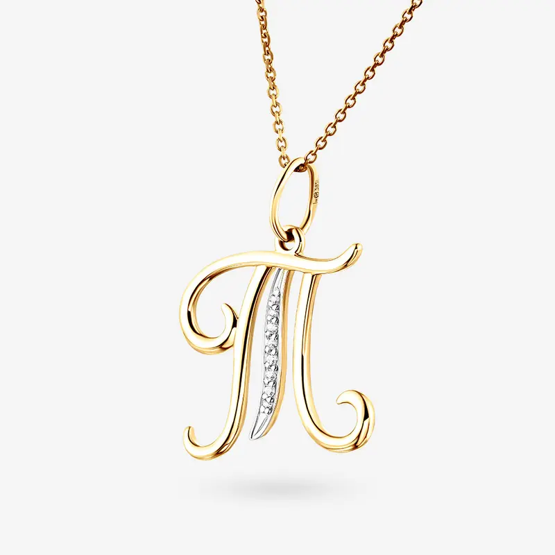 Подвеска золотая с фианитом