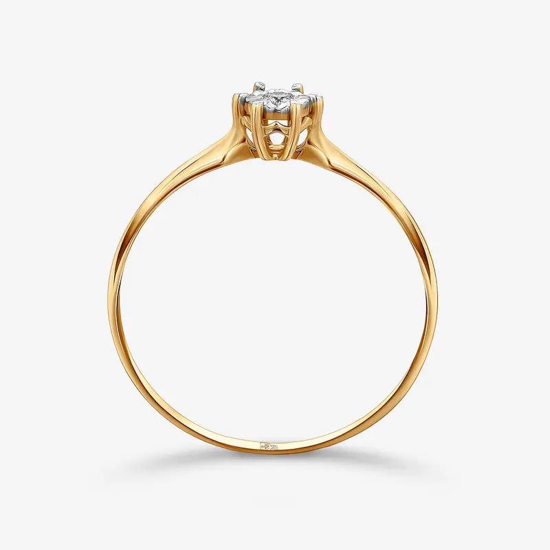 Кольцо золотое с бриллиантом