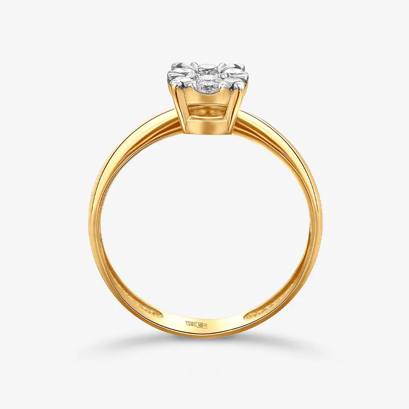 Кольцо золотое с бриллиантами